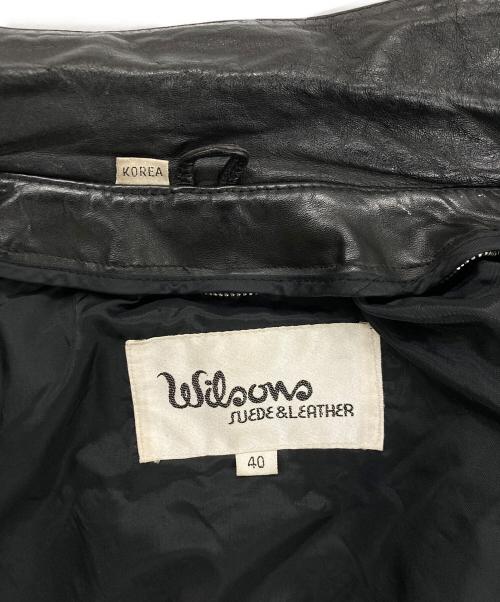 wilsons leather（ウィルソンズレザー）wilsons leather (ウィルソンズレザー) レザージャケット ブラック サイズ:40の古着・服飾アイテム