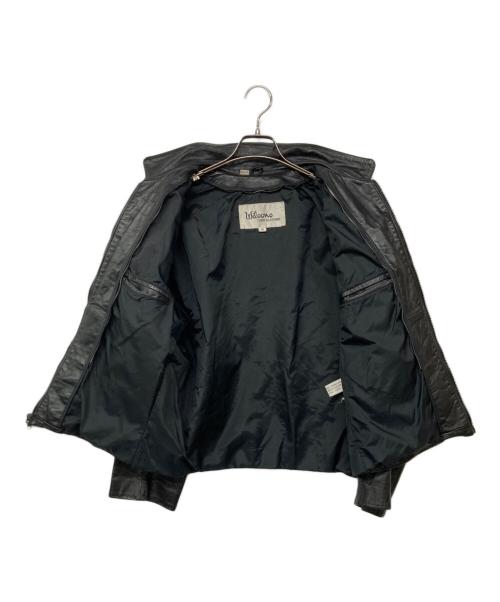 wilsons leather（ウィルソンズレザー）wilsons leather (ウィルソンズレザー) レザージャケット ブラック サイズ:40の古着・服飾アイテム
