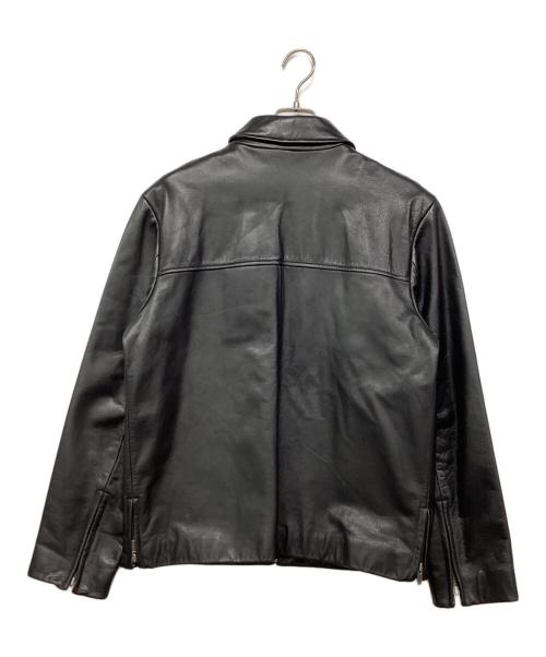 BANANA REPUBLIC（バナナリパブリック）BANANA REPUBLIC (バナナリパブリック) 00's シングルレザーライダースジャケット ブラック サイズ:Sの古着・服飾アイテム