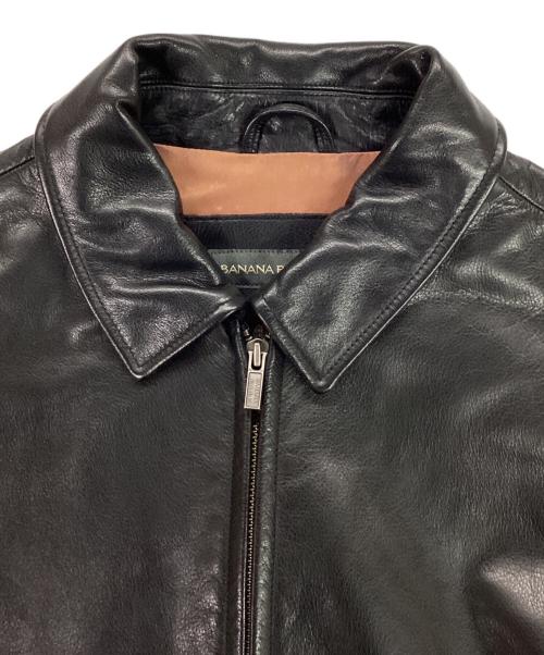 BANANA REPUBLIC（バナナリパブリック）BANANA REPUBLIC (バナナリパブリック) 00's シングルレザーライダースジャケット ブラック サイズ:Sの古着・服飾アイテム