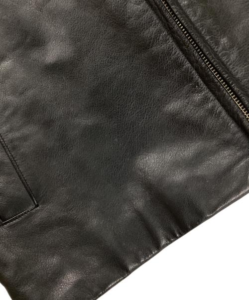 BANANA REPUBLIC（バナナリパブリック）BANANA REPUBLIC (バナナリパブリック) 00's シングルレザーライダースジャケット ブラック サイズ:Sの古着・服飾アイテム