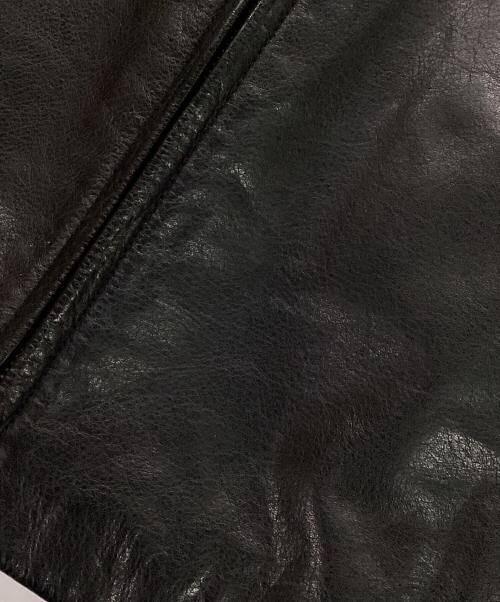 BANANA REPUBLIC（バナナリパブリック）BANANA REPUBLIC (バナナリパブリック) 00's シングルレザーライダースジャケット ブラック サイズ:Sの古着・服飾アイテム