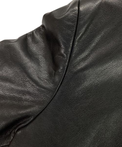 BANANA REPUBLIC（バナナリパブリック）BANANA REPUBLIC (バナナリパブリック) 00's シングルレザーライダースジャケット ブラック サイズ:Sの古着・服飾アイテム