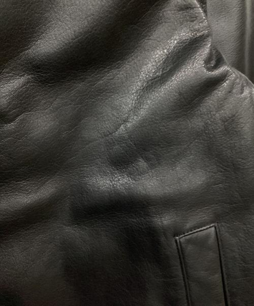 BANANA REPUBLIC（バナナリパブリック）BANANA REPUBLIC (バナナリパブリック) 00's シングルレザーライダースジャケット ブラック サイズ:Sの古着・服飾アイテム