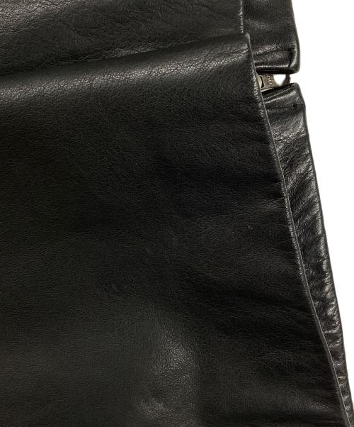 BANANA REPUBLIC（バナナリパブリック）BANANA REPUBLIC (バナナリパブリック) 00's シングルレザーライダースジャケット ブラック サイズ:Sの古着・服飾アイテム