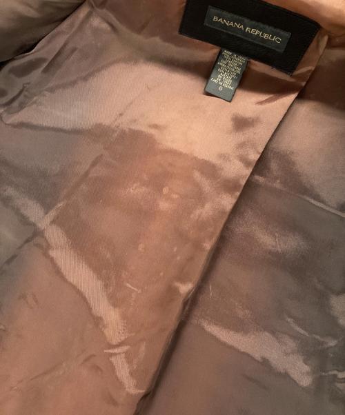 BANANA REPUBLIC（バナナリパブリック）BANANA REPUBLIC (バナナリパブリック) 00's シングルレザーライダースジャケット ブラック サイズ:Sの古着・服飾アイテム