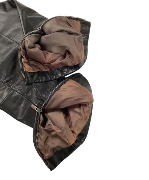 BANANA REPUBLIC（バナナリパブリック）BANANA REPUBLIC (バナナリパブリック) 00's シングルレザーライダースジャケット ブラック サイズ:Sの古着・服飾アイテム