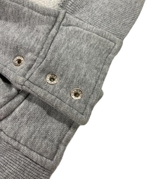 stussy（ステューシー）stussy (ステューシー) stussy 90`S 紺タグ フーデッド スウェット スタジャン グレー サイズ:Mの古着・服飾アイテム