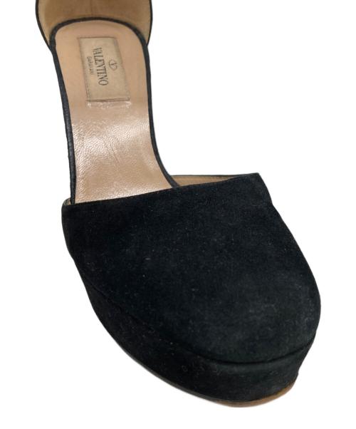 VALENTINO（ヴァレンティノ）VALENTINO (ヴァレンティノ) バックスタッズヒールパンプス ブラック サイズ:36の古着・服飾アイテム