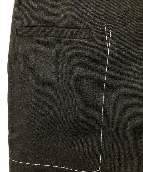 Maison Margiela（メゾンマルジェラ）Maison Margiela (メゾンマルジェラ) ステッチデザインカットオフスカート ブラック サイズ:38の古着・服飾アイテム