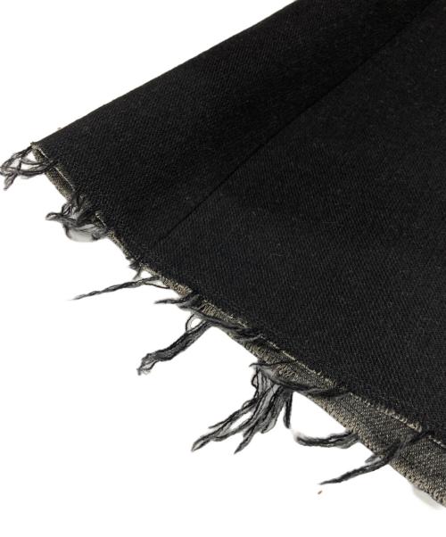 Maison Margiela（メゾンマルジェラ）Maison Margiela (メゾンマルジェラ) ステッチデザインカットオフスカート ブラック サイズ:38の古着・服飾アイテム