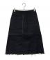 Maison Margiela（メゾンマルジェラ）の古着「ステッチデザインカットオフスカート」｜ブラック