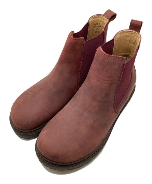 BIRKENSTOCK（ビルケンシュトック）BIRKENSTOCK (ビルケンシュトック) STALONサイドゴアブーツ ボルドー サイズ:24.5の古着・服飾アイテム