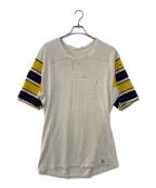 scotty cumminsスコッティカミンズ）の古着「50-60`SボロフットボールTEE」｜ホワイト