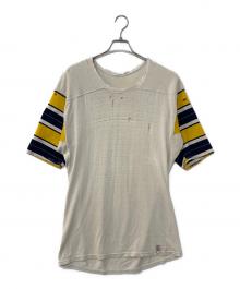 scotty cummins（スコッティカミンズ）の古着「50-60`SボロフットボールTEE」｜ホワイト