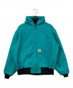 CarHarttカーハート）の古着「90`Sアクティブジャケット」｜ターコイズブルー