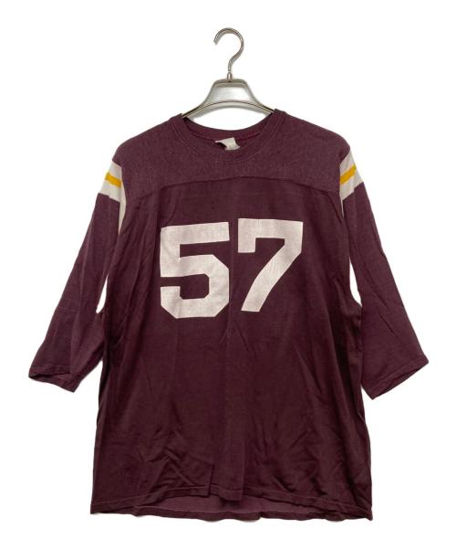 EMIPIRE（エンパイア）EMIPIRE (エンパイア) 60-70`SフットボールTEE ブラウン サイズ:不明の古着・服飾アイテム