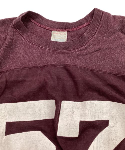 EMIPIRE（エンパイア）EMIPIRE (エンパイア) 60-70`SフットボールTEE ブラウン サイズ:不明の古着・服飾アイテム