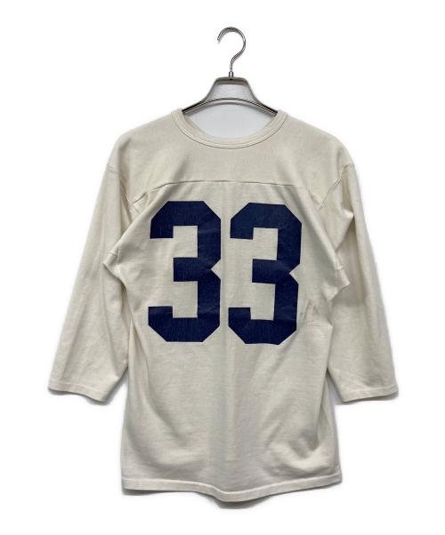 VINTAGE（ヴィンテージ）VINTAGE (ヴィンテージ) COWBOY FOOTBALL プリントフットボールTEE ホワイト サイズ:記載なしの古着・服飾アイテム