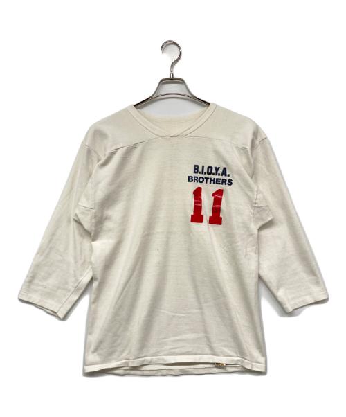 RUSSELL ATHLETIC（ラッセルアスレチック）RUSSELL ATHLETIC (ラッセルアスレチック) 70`SフットボールTEE ホワイト サイズ:Mの古着・服飾アイテム