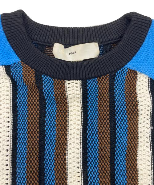 TOGA PULLA（トーガ プルラ）TOGA PULLA (トーガ プルラ) Jacquard knit pullover ブルー サイズ:38の古着・服飾アイテム