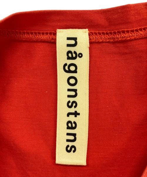 nagonstans（ナゴンスタンス）nagonstans (ナゴンスタンス) アシンメトリー カットソーワンピース オレンジ サイズ:38の古着・服飾アイテム