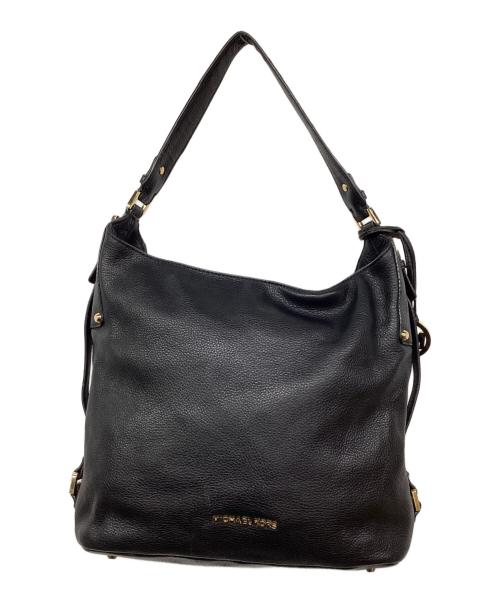 MICHAEL KORS（マイケル・コース）MICHAEL KORS (マイケル・コース) Bedford leather shoulder bag / ワンショルダーバッグ ブラックの古着・服飾アイテム