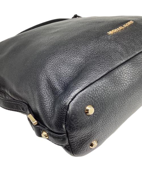 MICHAEL KORS（マイケル・コース）MICHAEL KORS (マイケル・コース) Bedford leather shoulder bag / ワンショルダーバッグ ブラックの古着・服飾アイテム