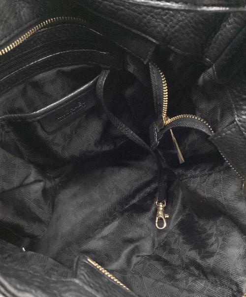 MICHAEL KORS（マイケル・コース）MICHAEL KORS (マイケル・コース) Bedford leather shoulder bag / ワンショルダーバッグ ブラックの古着・服飾アイテム