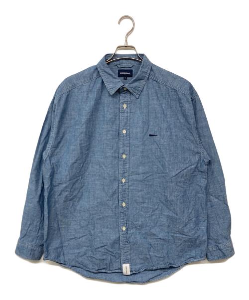 DESCENDANT（ディセンダント）DESCENDANT (ディセンダント) シャンブレーシャツ インディゴ サイズ:2の古着・服飾アイテム