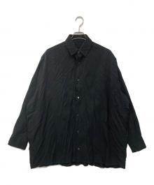 th products（ティーエイチプロダクツ）の古着「SHRINK OVERSIZED SHIRT」｜ブラック