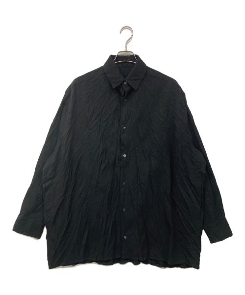 th products（ティーエイチプロダクツ）th products (ティーエイチプロダクツ) SHRINK OVERSIZED SHIRT ブラック サイズ:2の古着・服飾アイテム