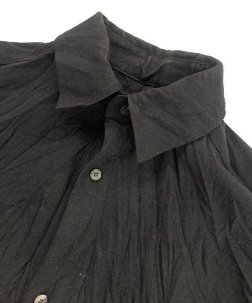 th products（ティーエイチプロダクツ）th products (ティーエイチプロダクツ) SHRINK OVERSIZED SHIRT ブラック サイズ:2の古着・服飾アイテム