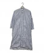 ANATOMICAアナトミカ）の古着「ストライプシャツワンピース」｜ブルー