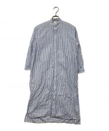 ANATOMICA（アナトミカ）の古着「ストライプシャツワンピース」｜ブルー
