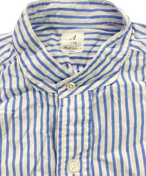 ANATOMICA（アナトミカ）ANATOMICA (アナトミカ) ストライプシャツワンピース ブルー サイズ:oneの古着・服飾アイテム