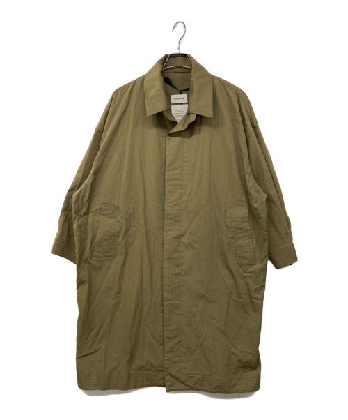MARKWARE（マーカウェア）MARKWARE (マーカウェア) BIODYNAMIE WRITER HOODED COAT ベージュ サイズ:１の古着・服飾アイテム