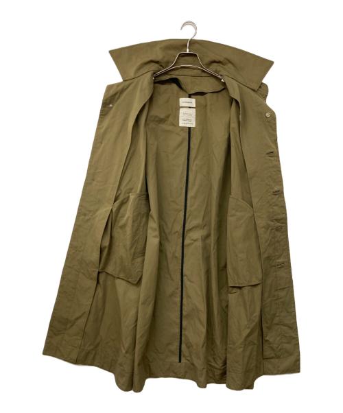MARKWARE（マーカウェア）MARKWARE (マーカウェア) BIODYNAMIE WRITER HOODED COAT ベージュ サイズ:１の古着・服飾アイテム