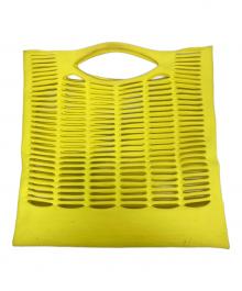 GOOD GOODS ISSEY MIYAKE（グッドグッズ イッセイミヤケ）の古着「MOKKO ハンドバッグ」｜イエロー
