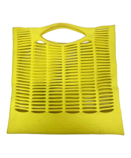 GOOD GOODS ISSEY MIYAKE（グッドグッズ イッセイミヤケ）GOOD GOODS ISSEY MIYAKE (グッドグッズ イッセイミヤケ) MOKKO ハンドバッグ イエローの古着・服飾アイテム