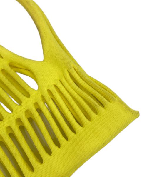 GOOD GOODS ISSEY MIYAKE（グッドグッズ イッセイミヤケ）GOOD GOODS ISSEY MIYAKE (グッドグッズ イッセイミヤケ) MOKKO ハンドバッグ イエローの古着・服飾アイテム