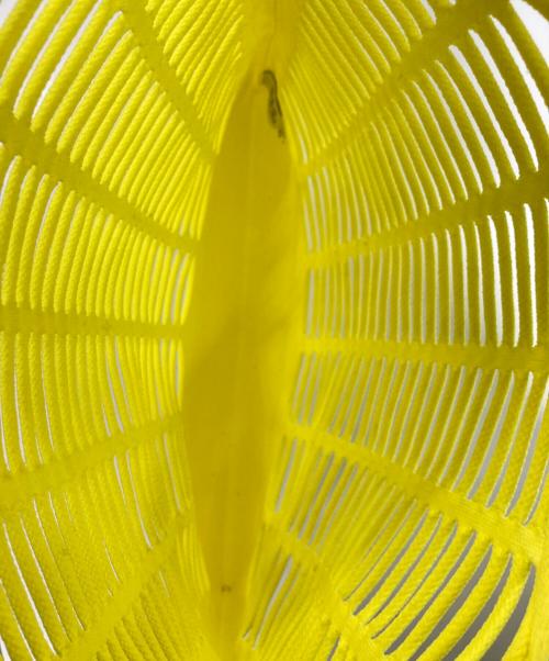 GOOD GOODS ISSEY MIYAKE（グッドグッズ イッセイミヤケ）GOOD GOODS ISSEY MIYAKE (グッドグッズ イッセイミヤケ) MOKKO ハンドバッグ イエローの古着・服飾アイテム