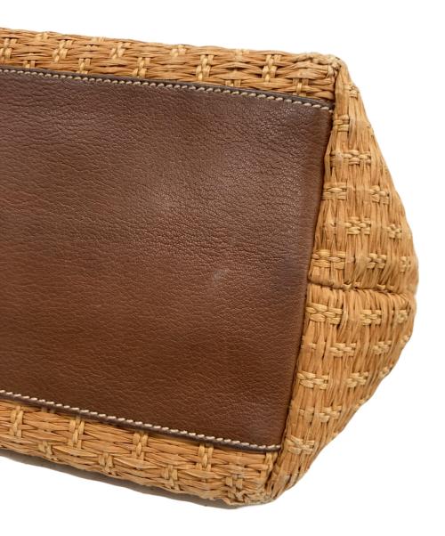 DOLCE & GABBANA（ドルチェ＆ガッバーナ）DOLCE & GABBANA (ドルチェ＆ガッバーナ) MISS ELSIE ストロートートバッグ ブラウンの古着・服飾アイテム