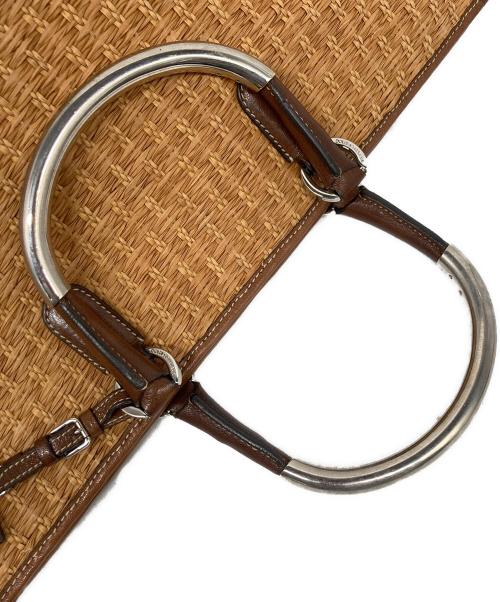 DOLCE & GABBANA（ドルチェ＆ガッバーナ）DOLCE & GABBANA (ドルチェ＆ガッバーナ) MISS ELSIE ストロートートバッグ ブラウンの古着・服飾アイテム