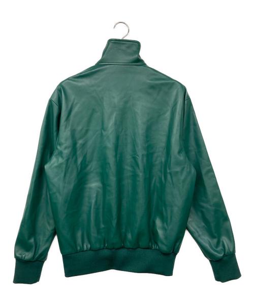 adidas（アディダス）adidas (アディダス) フェイクレザー ファイヤーバード トラックスーツジャケット グリーン サイズ:Lの古着・服飾アイテム