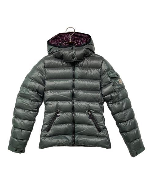 MONCLER（モンクレール）MONCLER (モンクレール) Bady / バディ ショートダウンジャケット グリーングレー×パープル サイズ:00の古着・服飾アイテム