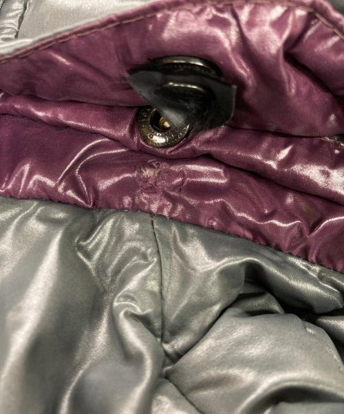 MONCLER（モンクレール）MONCLER (モンクレール) Bady / バディ ショートダウンジャケット グリーングレー×パープル サイズ:00の古着・服飾アイテム