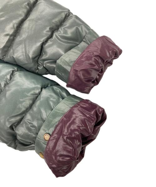 MONCLER（モンクレール）MONCLER (モンクレール) Bady / バディ ショートダウンジャケット グリーングレー×パープル サイズ:00の古着・服飾アイテム