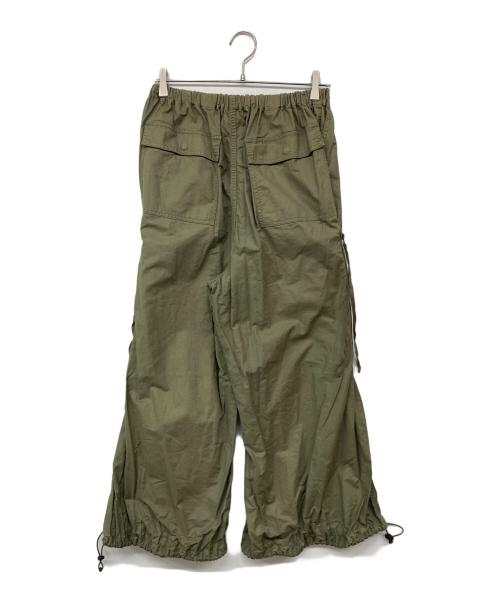 maturely（マチュアリー）maturely (マチュアリー) パラシュート イージーパンツ カーキの古着・服飾アイテム