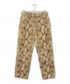 stussyステューシー）の古着「Washed Canvas Big OL / ウォッシュド キャンバス ビッグ デニム」｜ベージュ